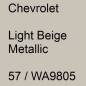 Preview: Chevrolet, Light Beige Metallic, 57 / WA9805.